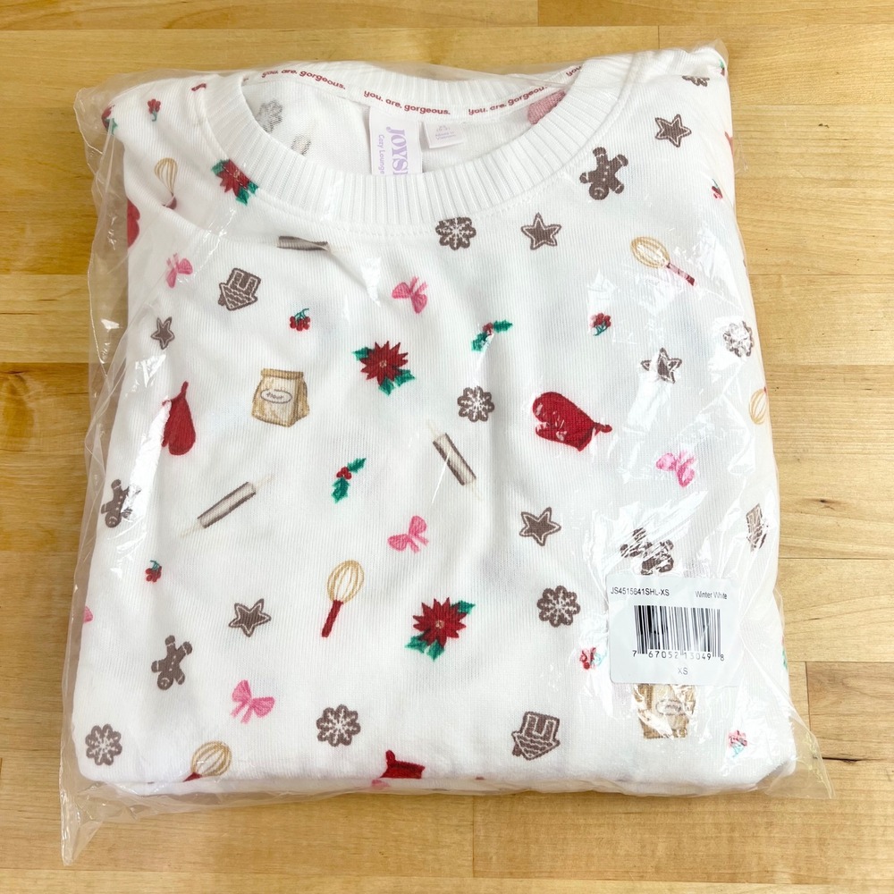 Joyspun Pajama Set Cozy Lounge Collection Women Size XS Winter White Holiday New